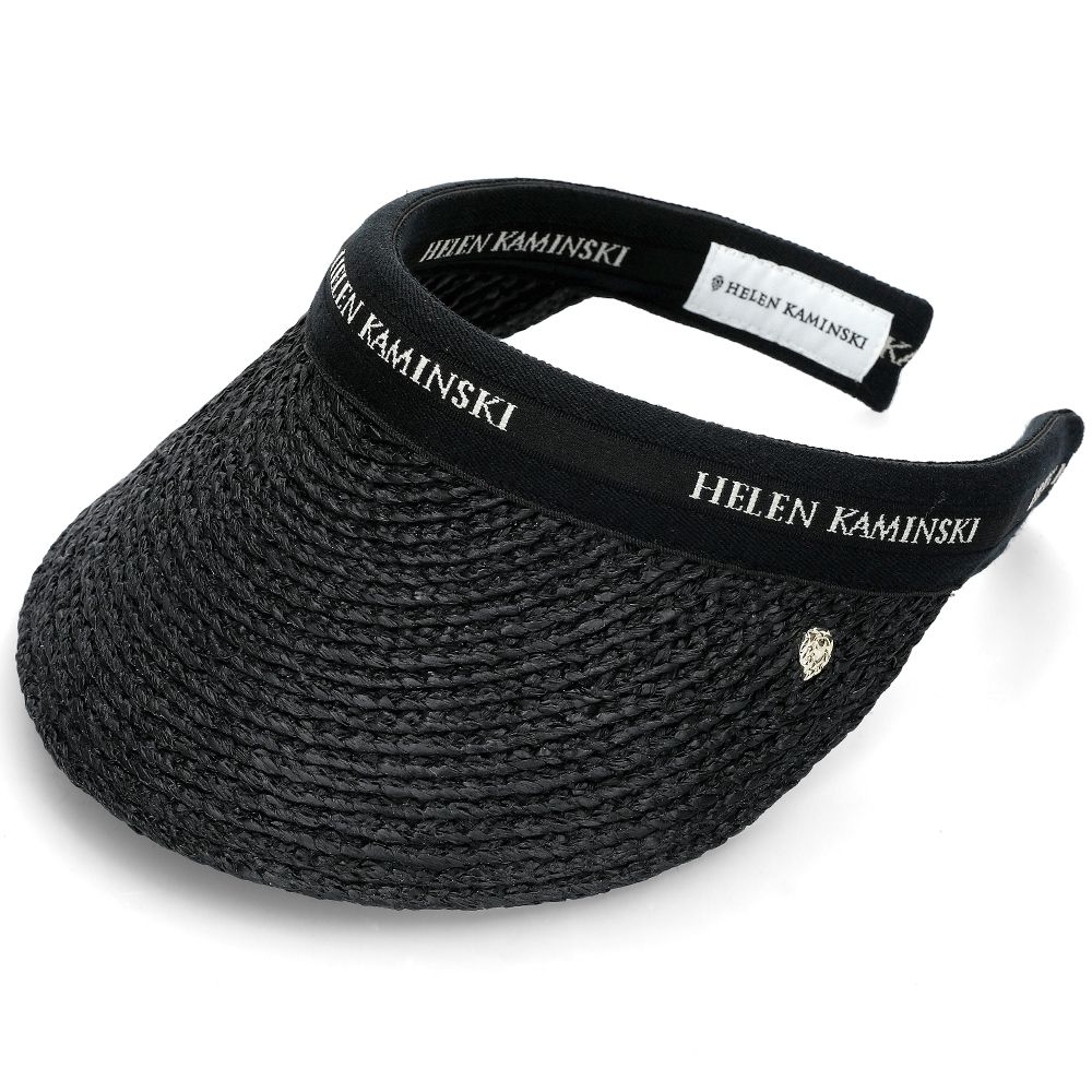Helen Kaminski Bianca Visor Sun Cap HAT50265 Charcoal Black