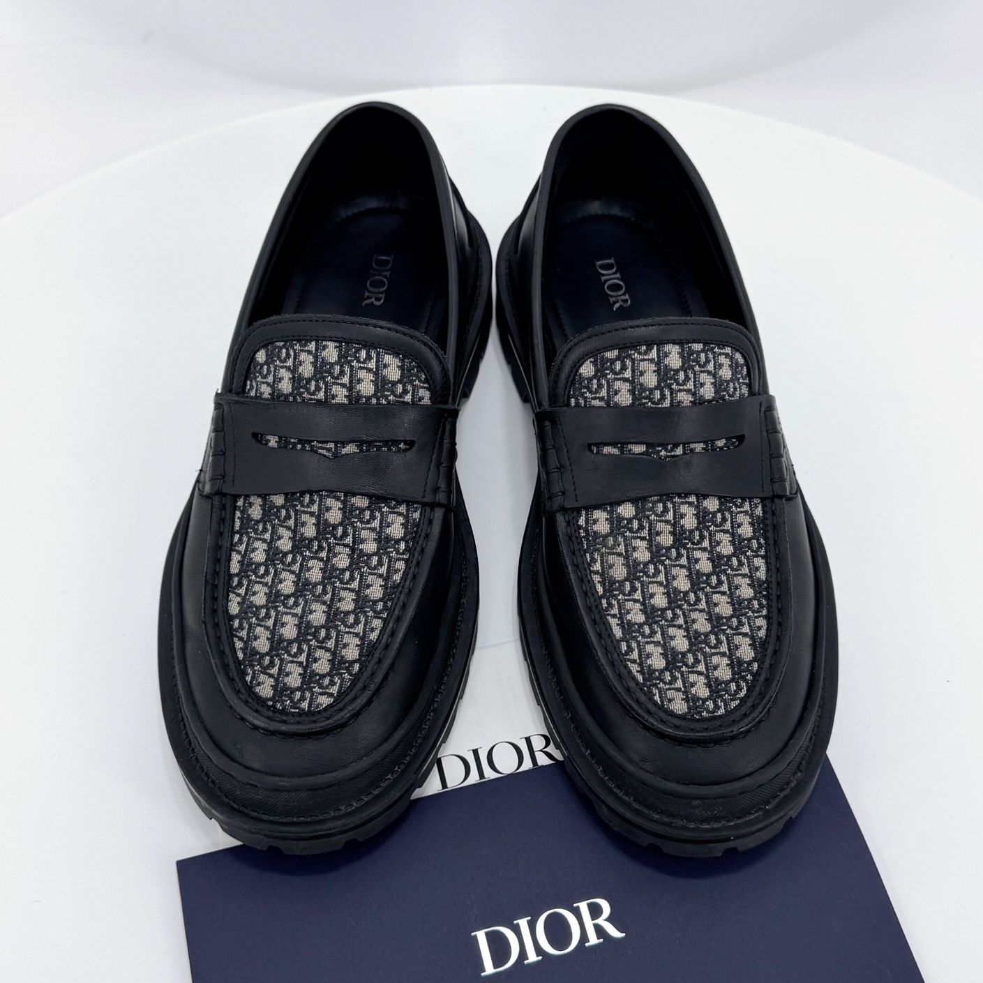 Dior Oblique Explorer Loafer Black 3LO103ZCD 133635397 | eBay
