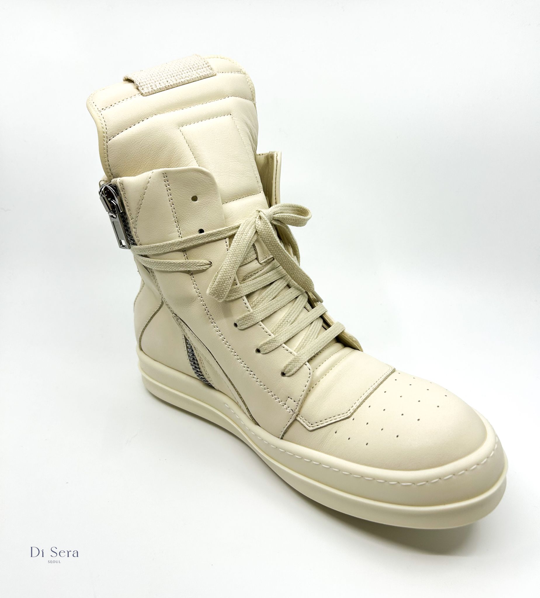 25SS 릭오웬스 지오바스켓 신발 밀크 EU41 RP01E7894 LCO1111