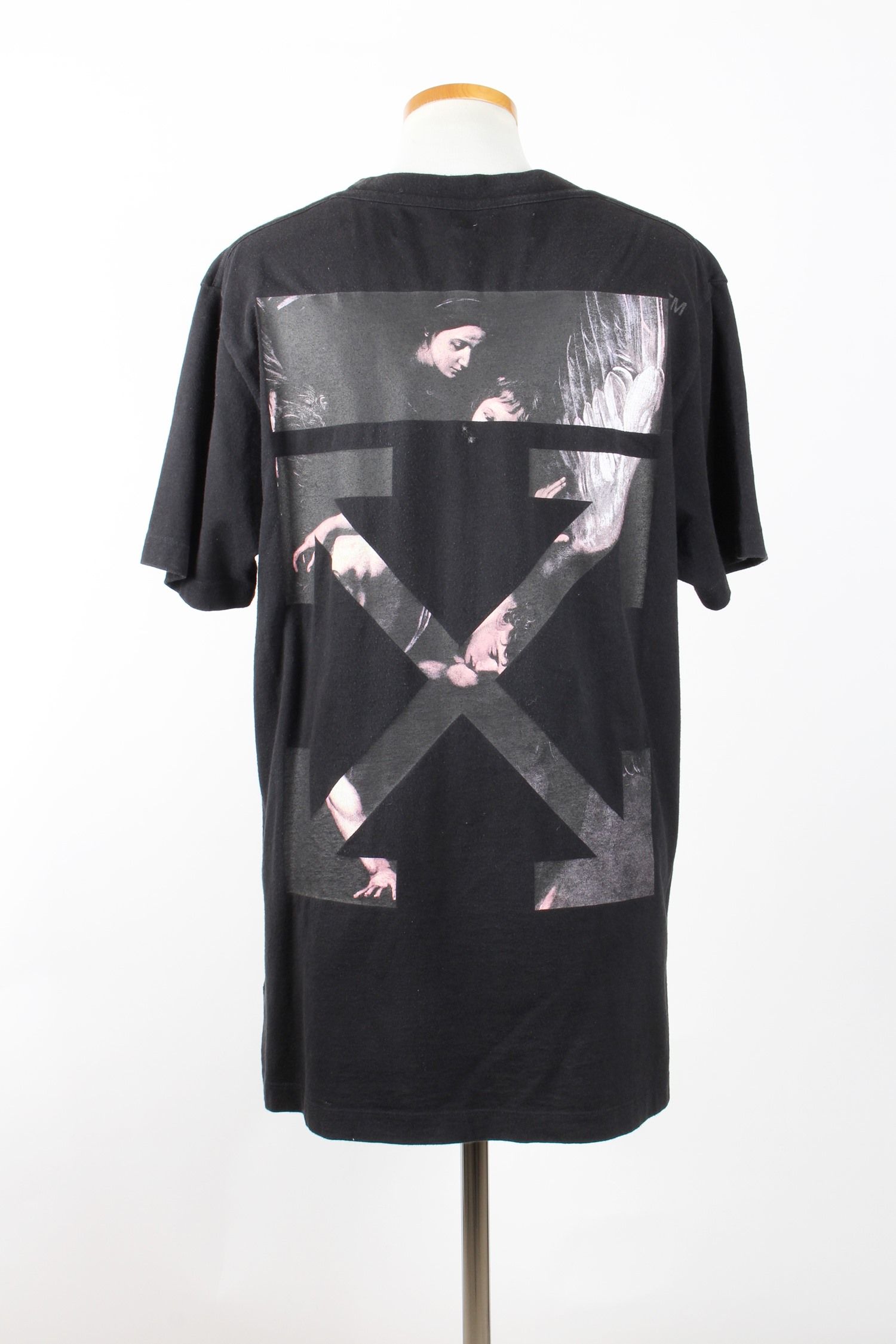 Off White Caravaggio Arrow Short Sleeve T-Shirt Black L 105