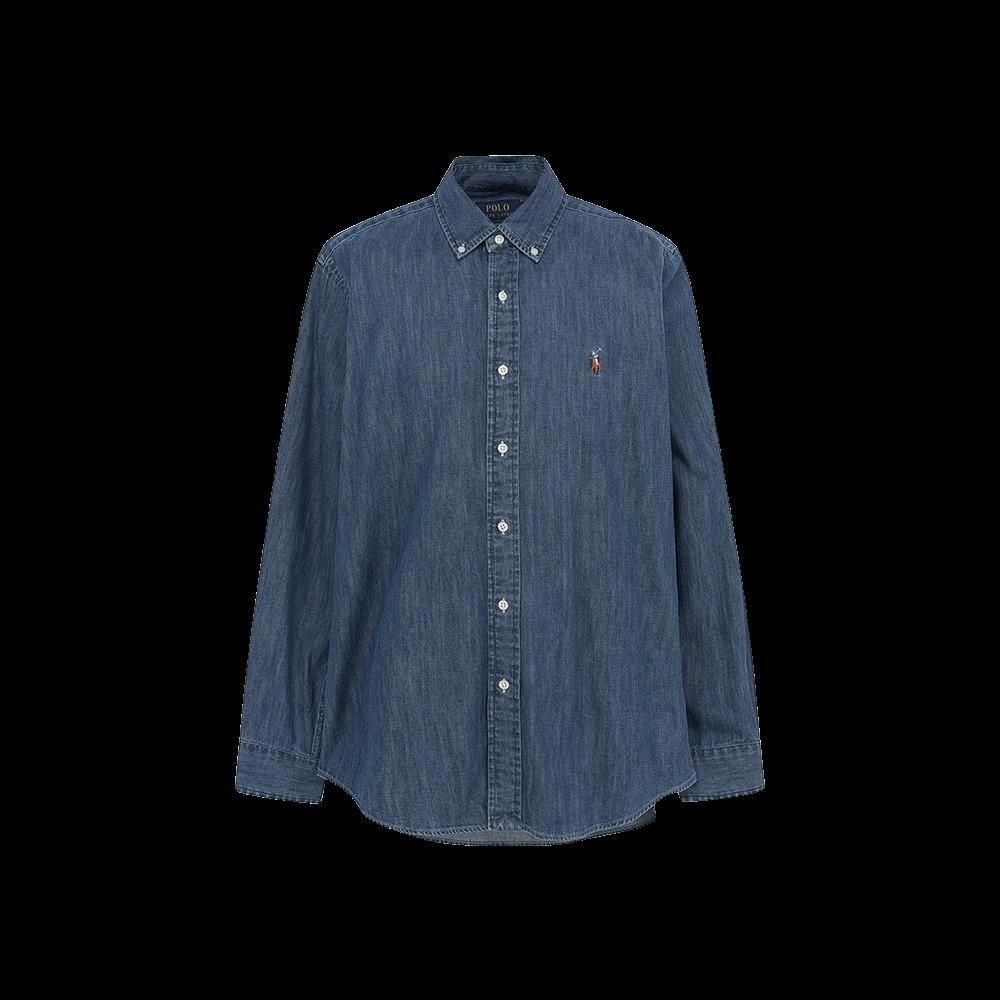 폴로랄프로렌(Polo Ralph Lauren) | 폴로 랄프 로렌 커스텀핏 데님 셔츠 네이비 | 트렌비