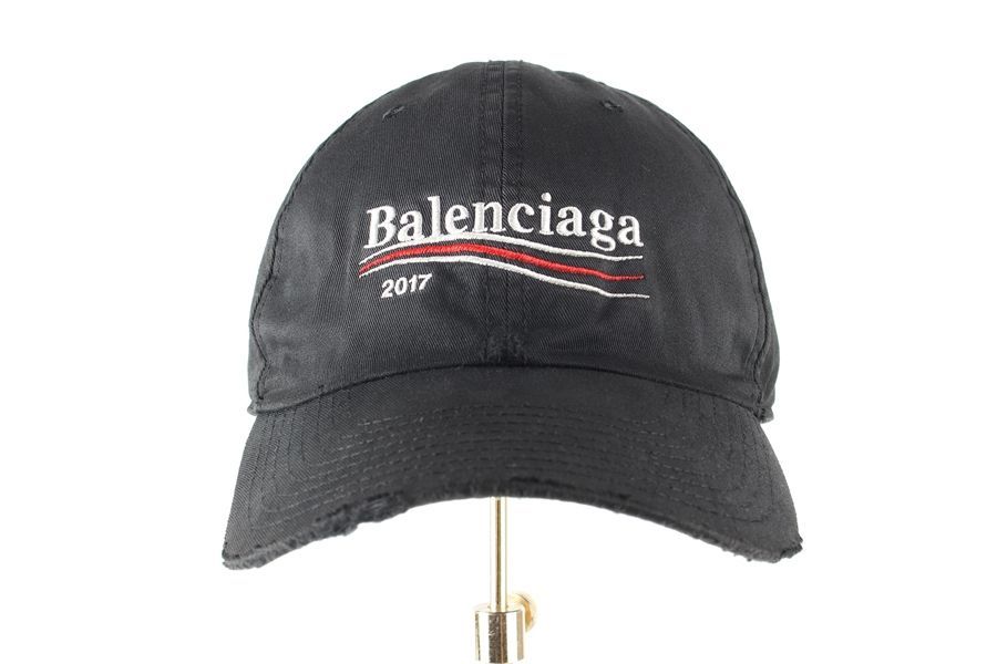【訳あり】 Baseball 2017 Logo Wave Balenciaga Cap eBay | 134749958 L Black 帽子