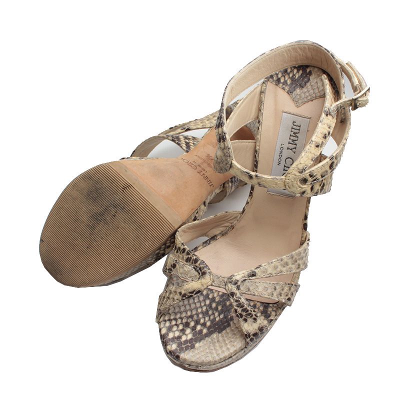 Jimmy Choo Strap High Heel Sandals 37.5 135246930 | eBay
