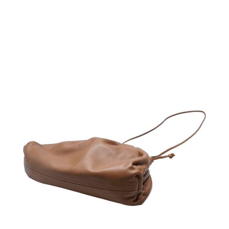 送料関税込★BOTTEGA VENETA★ポーチ付き バッグ★BROWN Bottega Veneta women's peach leather intrecciato crossbody