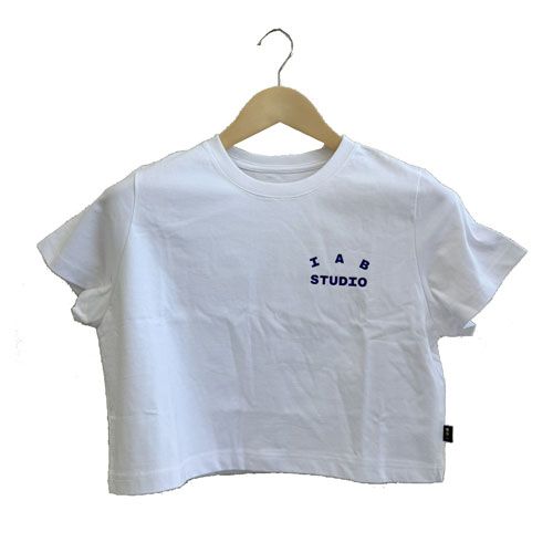 아이앱스튜디오(IAB STUDIO) | 아이앱 스튜디오 티셔츠 화이트 네이비 - 22FW IAB Studio T-Shirt White Navy - 22FW | 트렌비