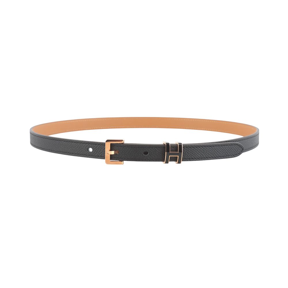 Hermes Pop 15 Black Veau Epsom Golden Rose Belt 75 Hermes Pop H 15 Belt Black Rosegold size 75 | eBay main image 2