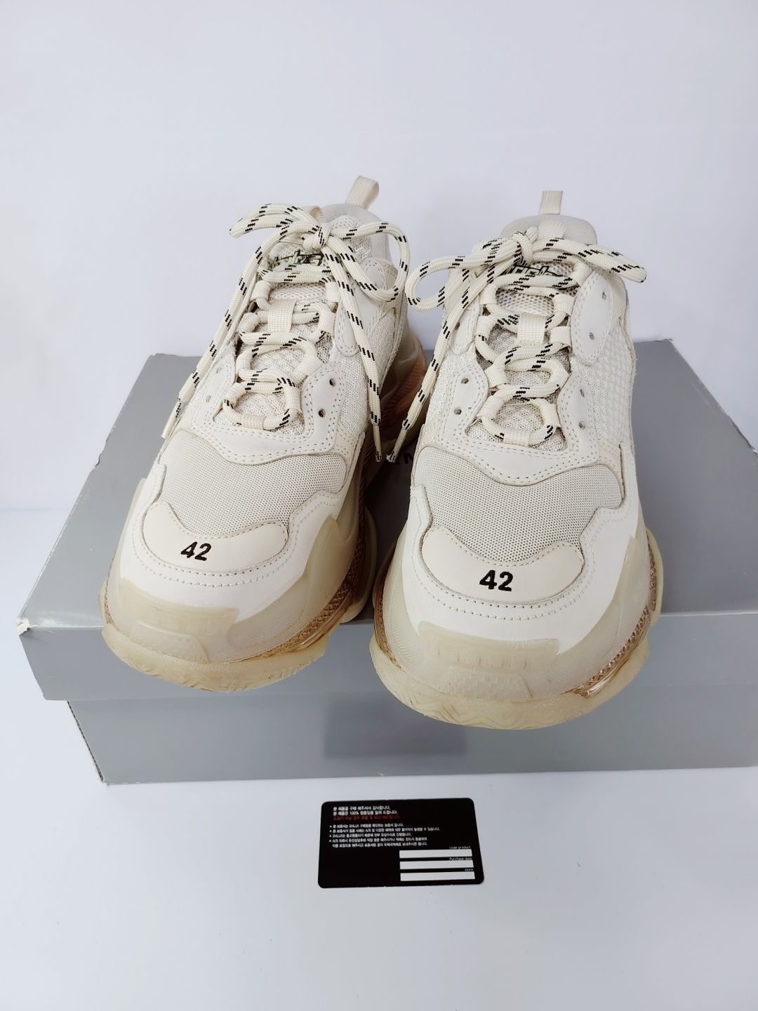 Balenciaga Triple S Clear Sole Sneakers 42-270 136575200 | eBay