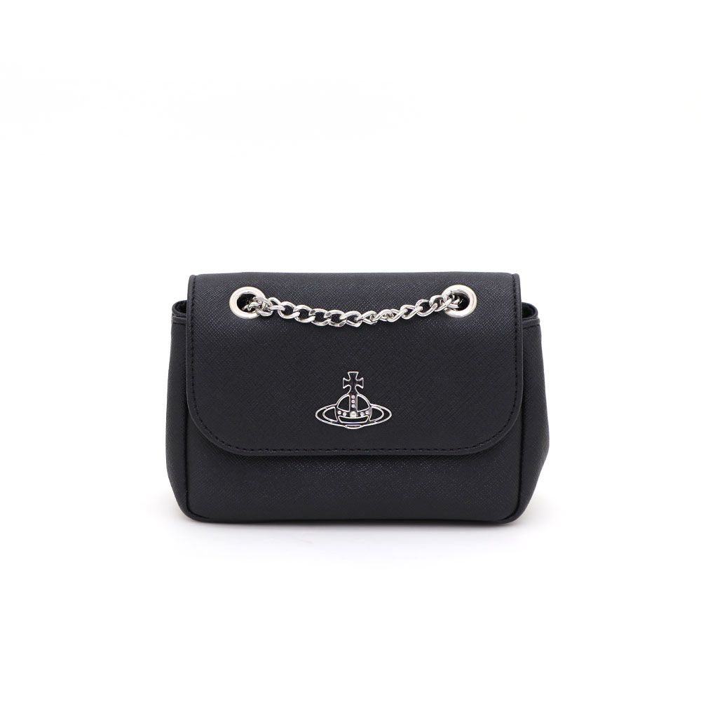 ★Vivienne Westwood★ Small pulse chain cross bag black 5C01 Vivienne Westwood Small Pulse Chain Crossbody Bag 15x10x5