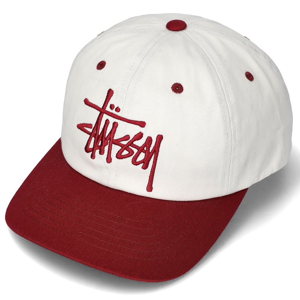 stussy Low Profile Big Basic Snapback 1311144 Natural Wine