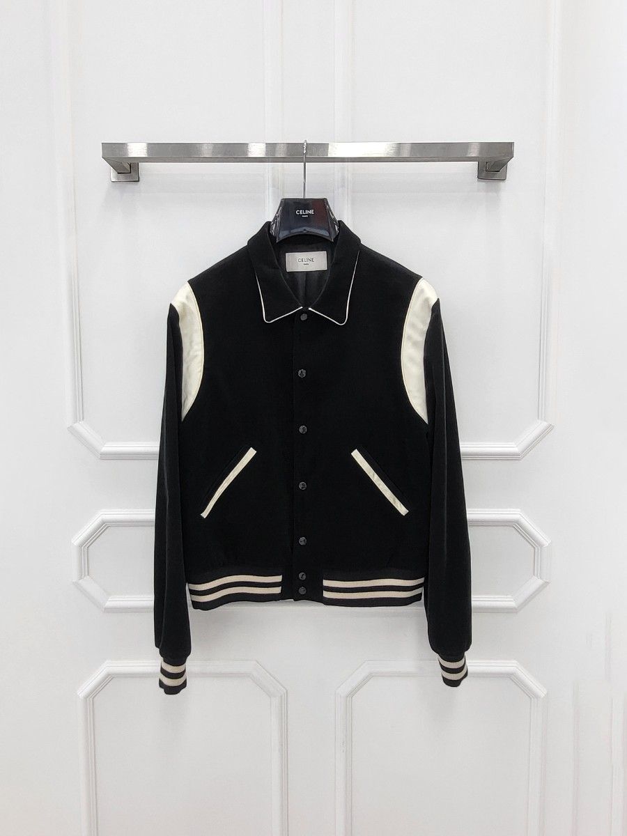 ジャケット CELINE  Teddy triomphe corduroy jacket with leather sleeves Celine | Jackets & Coats | Celine Women Teddy Triomphe