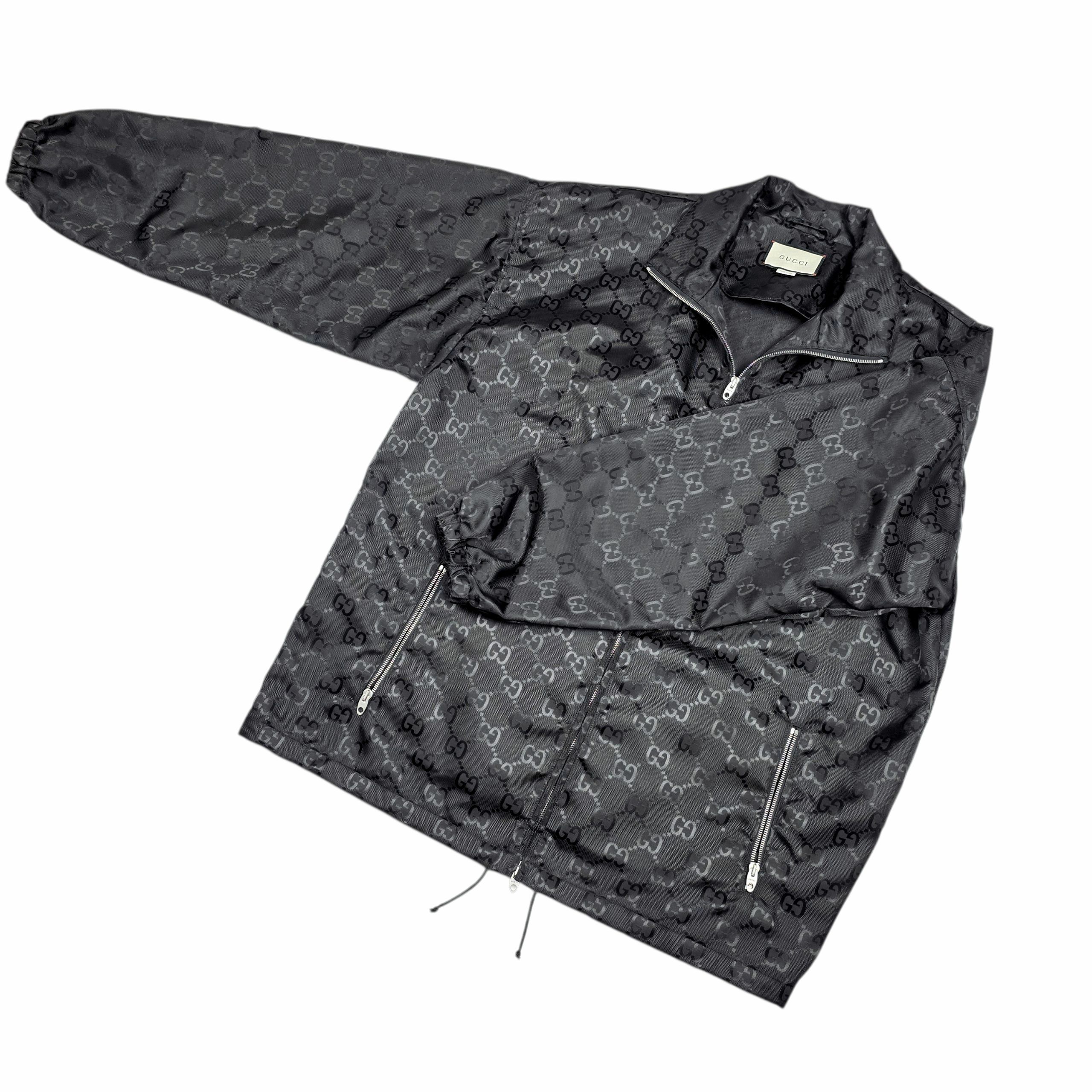 GUCCI グッチ ブルゾン（その他） 黒 40(M位) 4103625Y0043 Gucci GG Off The Grid Windbreaker Jacket 631216 ZAEBN 1000