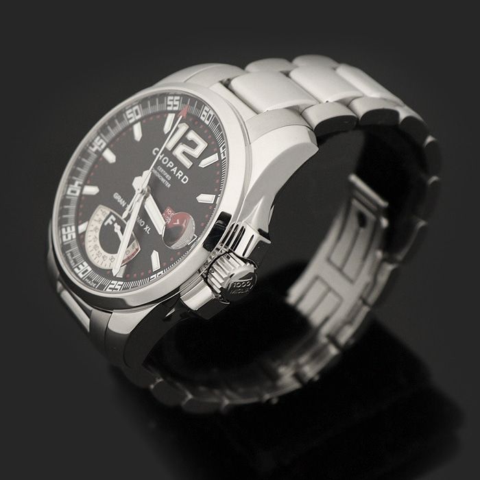 쇼파드 44MM 스틸 오토매틱 밀레밀리아 그란투리스모 GT XL 파워 컨트롤 남성 시계 / 158457-3001