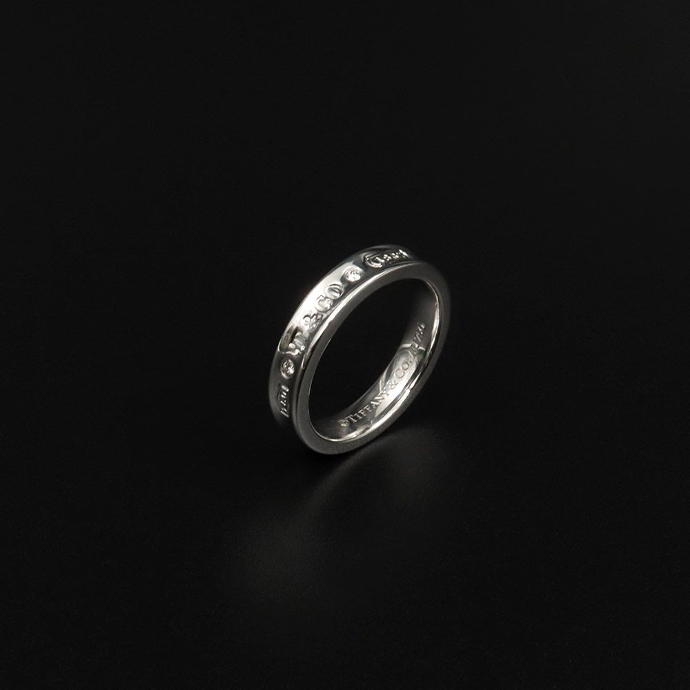 Tiffany & Co Tiffany 1837 2P Diamond Narrow Ring 18K White