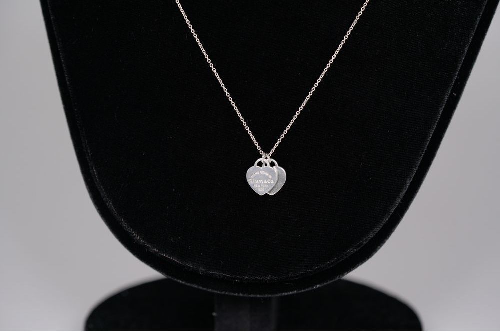 티파니앤코(Tiffany & Co.) 미니 더블하트 목걸이 40cm