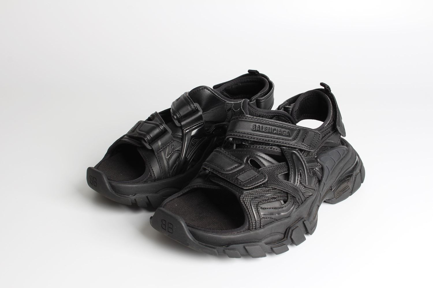 Balenciaga Track Sandals Black 36 139587681 | eBay