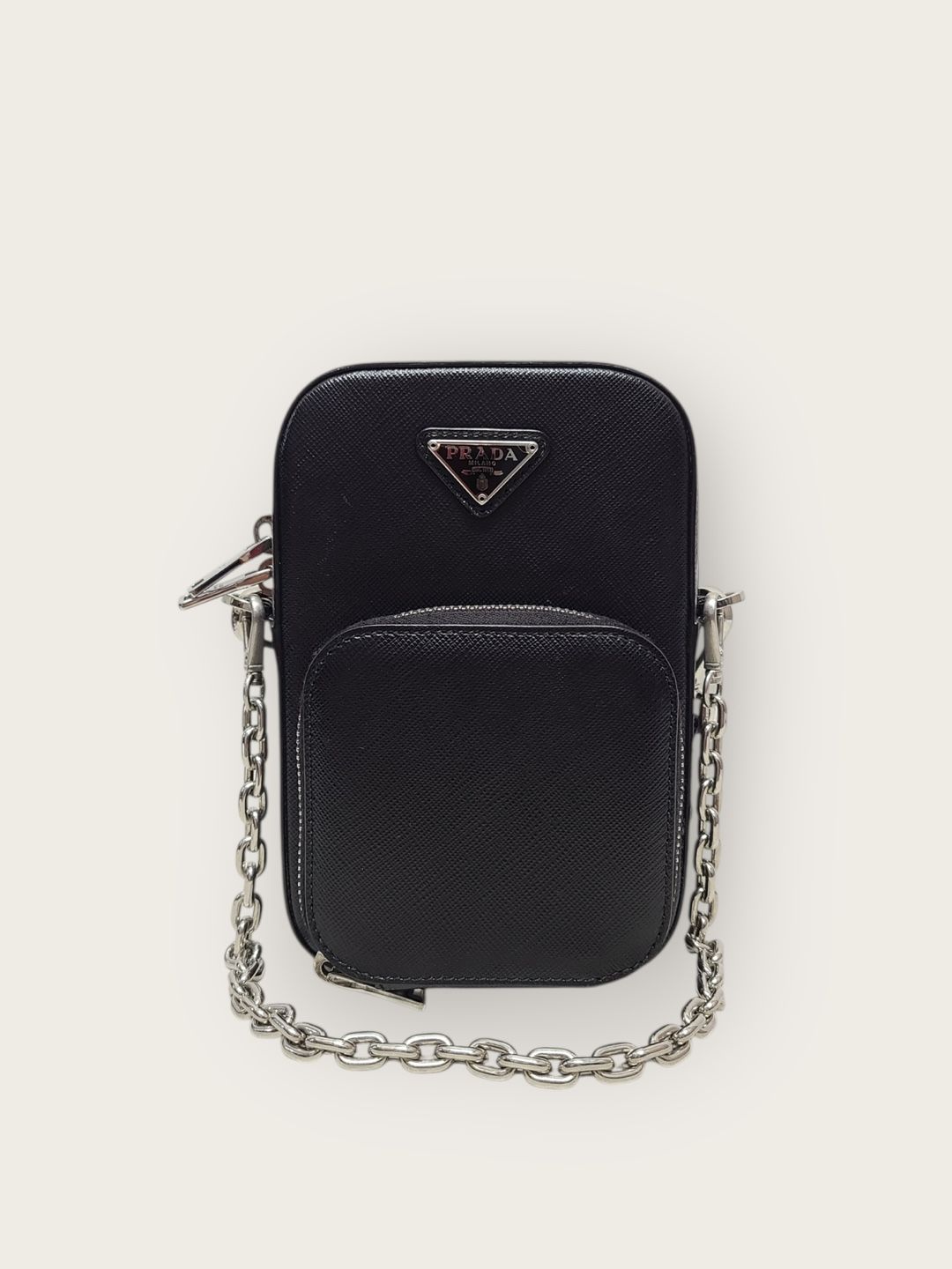 PRADA パーティーバッグ 黒と白の模様 PRADA パーティーバッグ 黒と白の模様
