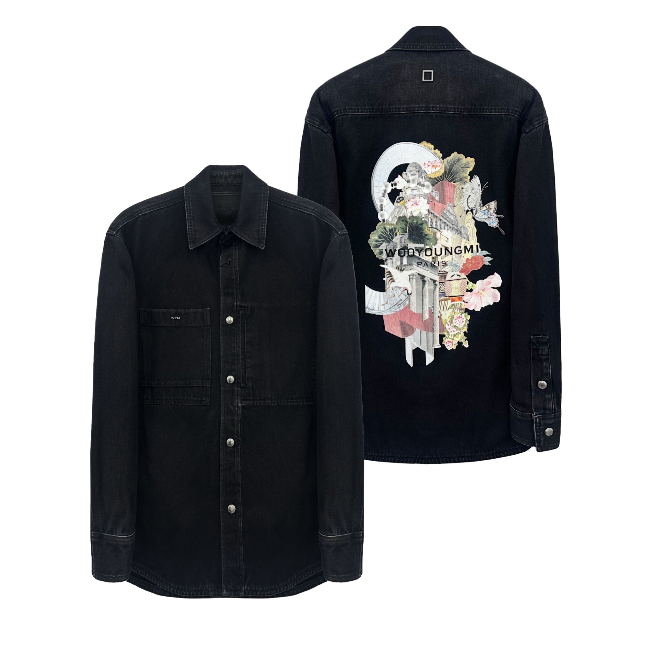 Wooyoungmi 25FW City Graphic Denim Shirt Jacket 147520862 | eBay