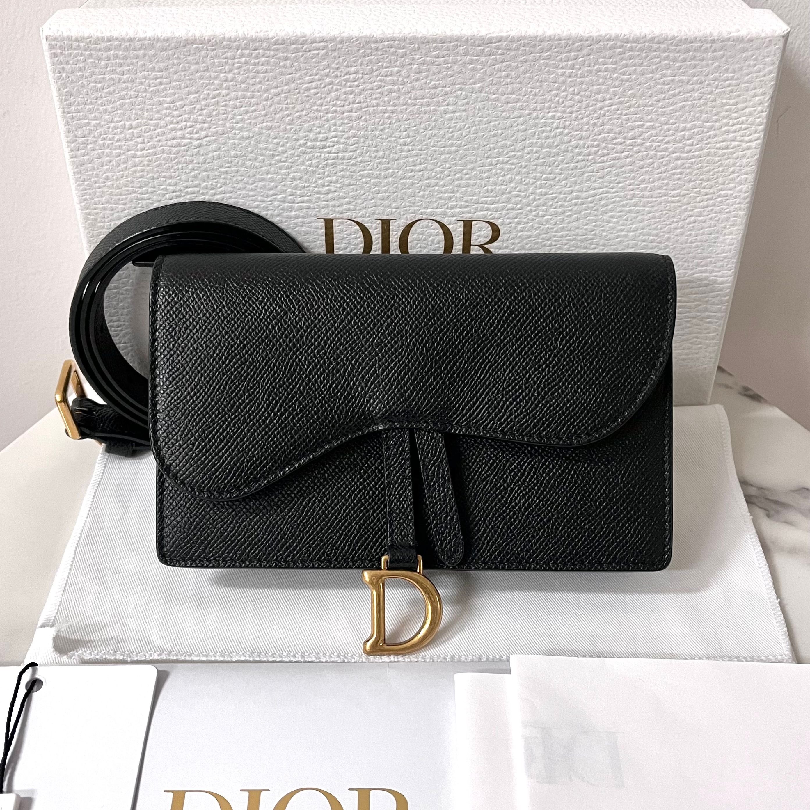 Dior Black Belt Bag with Silver Logo Bag Black Dior Dior Mens Belt Bag CHRISTIAN DIOR OBLIQUE  main image 2