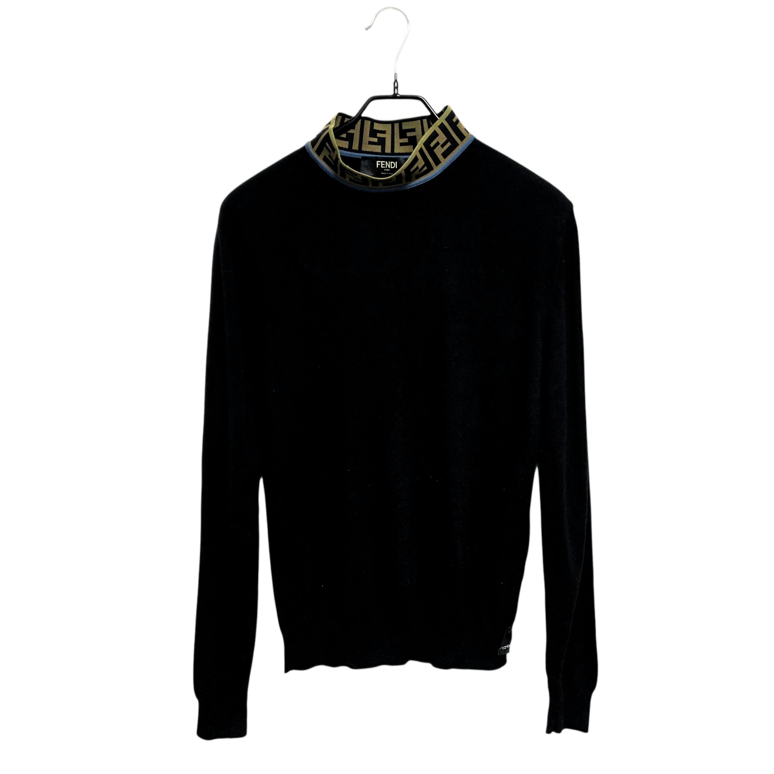 펜디(Fendi) | 펜디 FF 하이넥 울니트 블랙 사이즈 48 FZZ411 A4GC