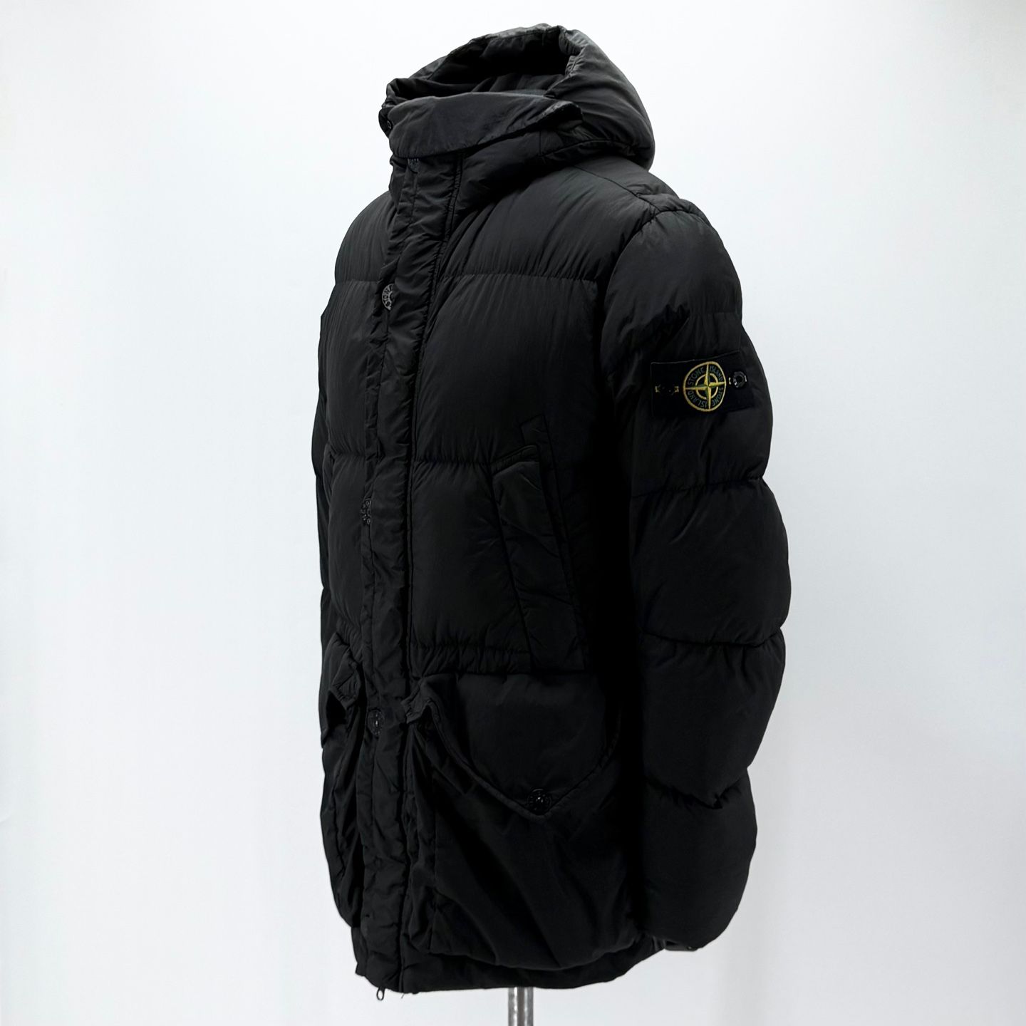 Stone Island Crinkle Reps Long Down Jacket M 153565945 | eBay
